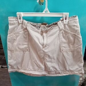 (168) Aventura Beige Utility Skirt